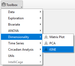 Figure: t-SNE widgets